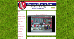 Desktop Screenshot of comptoncricketclub.us